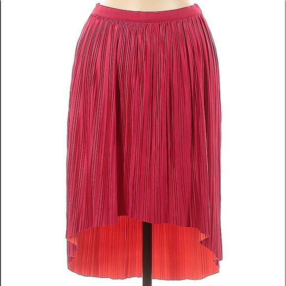 Xhilaration Reversible Pleated High Low Skirt - Picture 1 of 8